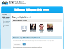 Tablet Screenshot of bangorhighschool.net